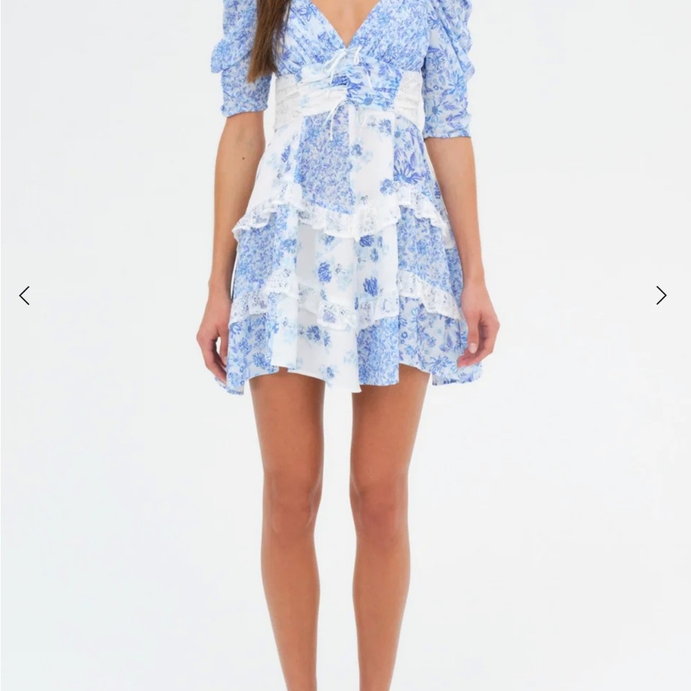 For Love and Lemons Rosalyn Mini Dress Size Small